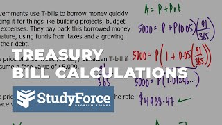 Treasury Bill Calculations (T-bills)