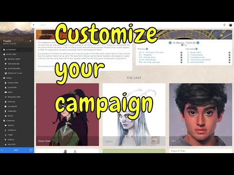 Customising your Kanka campaign
