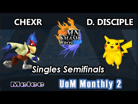 U of M Monthly 2 - Melee Singles: Chexr (Falco) vs. D. Disciple (Pikachu, Fox)