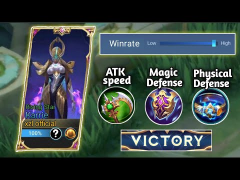 KARRIE HIGH WINRATE BUILD IN SOLO RANKED GAME🔥 Must try!! | MLBB