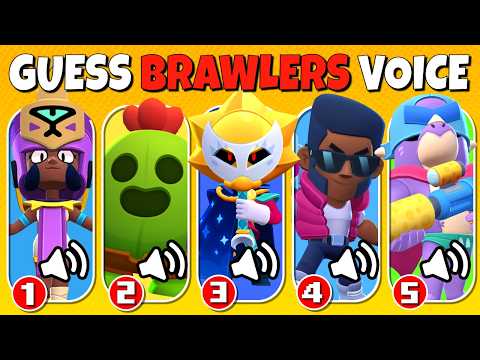 Guess The Brawler by Voice and Sound ✅ Sirius,  Najia, Glowbert | Brawl Stars Quiz