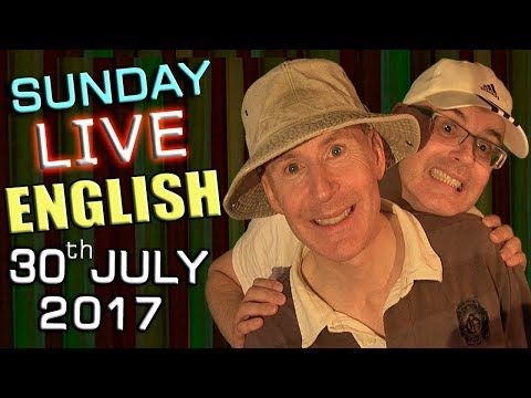 Live English Lesson - SUN 30th July 2017 - Learn to speak English - lies - grammar - recycling