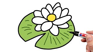 How to Draw a Lily Pad