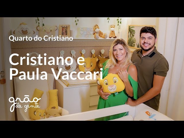 CRISTIANO, DA DUPLA COM ZÉ NETO, ESCOLHE QUARTO DE BEBÊ AMIGUINHOS O REI LEÃO | GRÃO DE GENTE