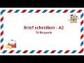 Brief A2 Übungen Und Beispiele Für Die Prüfung