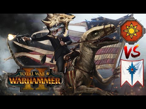 HORNED ONES RETURN - Lizardmen vs High Elves | Total War Warhammer 2