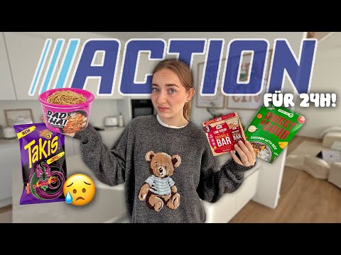 We ate ONLY Action food for one day...😬🍜🍞 (we'll never do that again!!!)