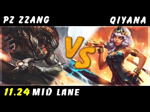 Pz Zzang - Yasuo vs Qiyana MID #2 Patch 11.24 - Yasuo Gameplay