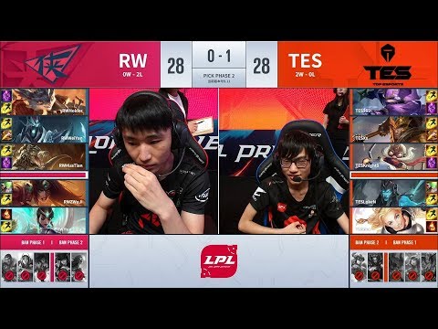 【LPL夏季賽】第4週 TES vs RW #2