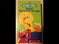 Sesame Street Kids Favorite Songs 1999 VHS
