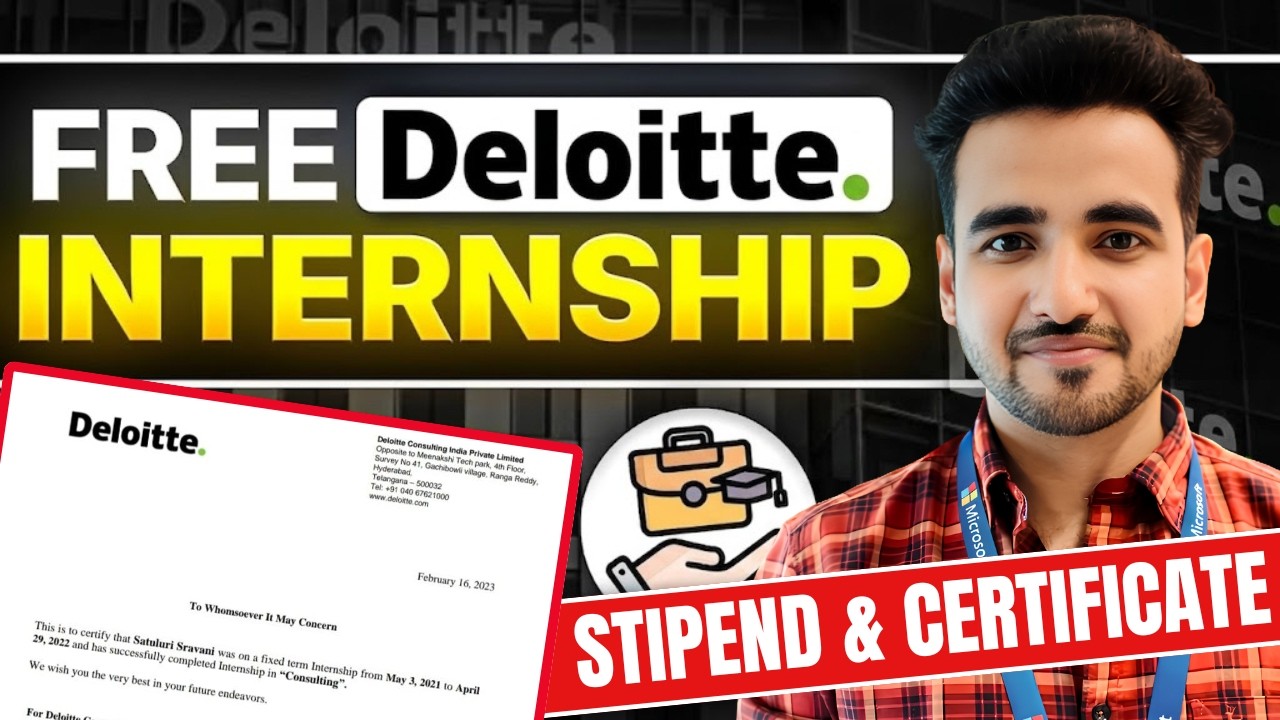 Deloitte Work From Home Internship | Paid Internships | College Students & Graduate Hiring 2026