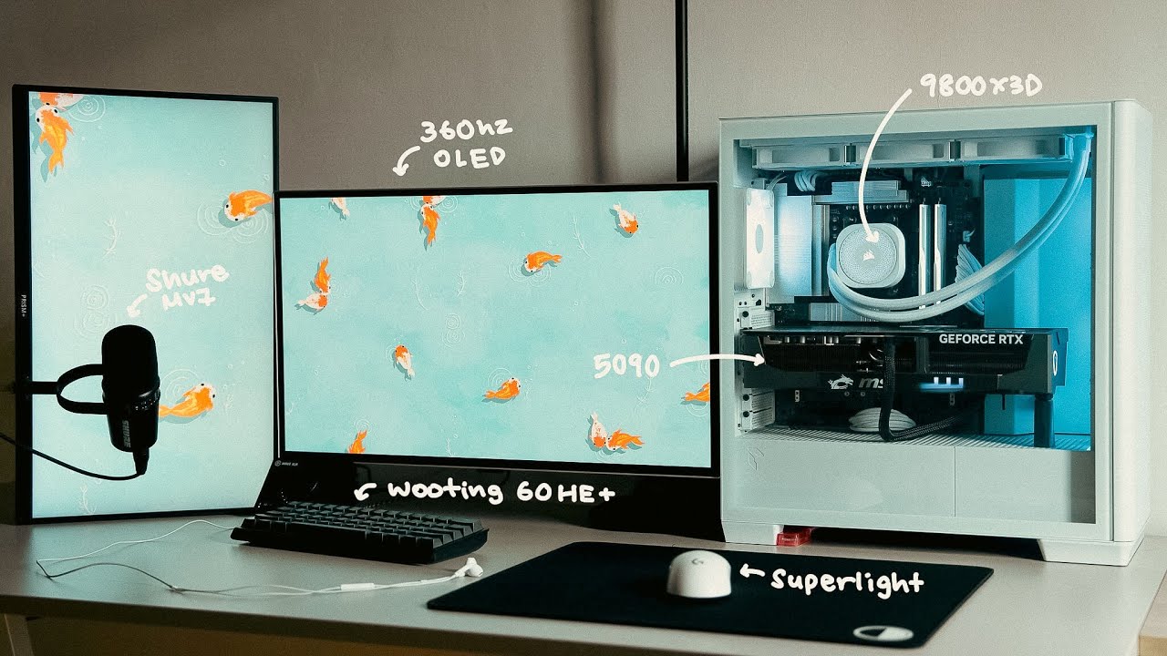 The OVERKILL 5090 Gaming/Editing Setup... (Thaddeuz Setup Tour 2025)