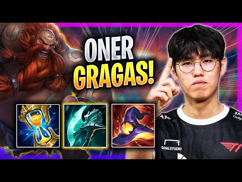 ONER DOMINATING WITH GRAGAS! - T1 Oner Plays Gragas JUNGLE vs Nidalee! | Season 2023