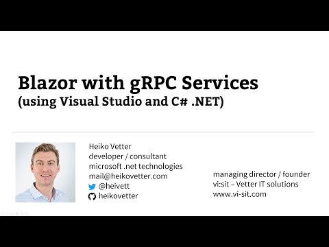 Blazor with gRPC Services
