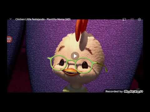 CHICKEN LITTLE FESTEJANDO MEME PLANTILLA