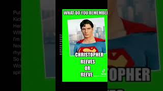 Christopher Reeves Or Reeve Eminem Remembers Reeves #SuperMan #Eminem #MandelaEffect