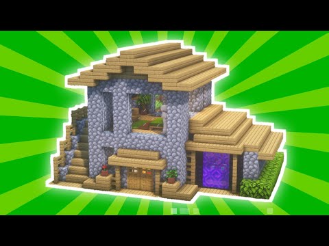 Minecraft : How to Build Simple Starter Survival House Tutorial (#10)