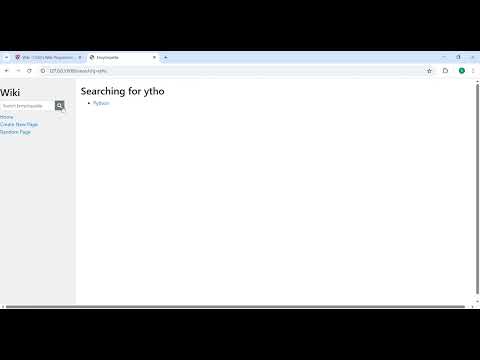 CS50W - Project 1 - Wiki