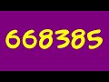 Colorful Numbers 0 To 1000000