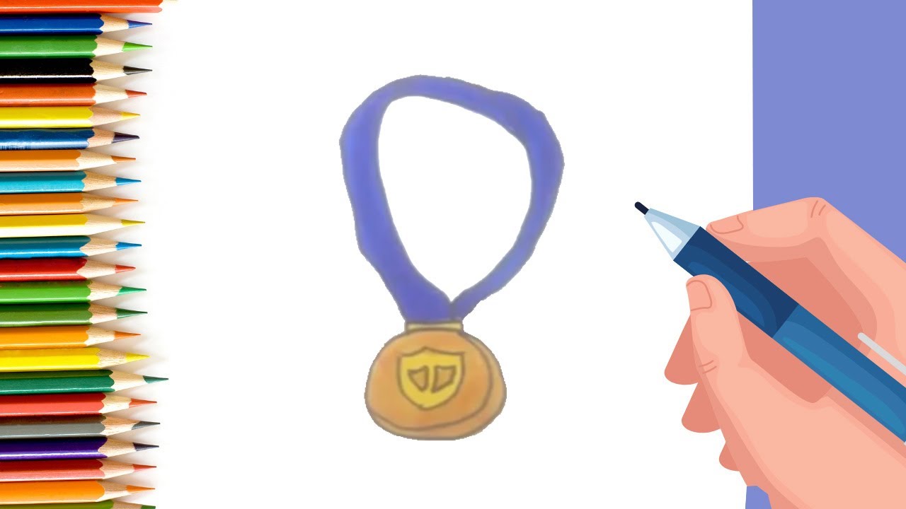 How to draw gold medal | Parikshet and Kids Fun Learn Club