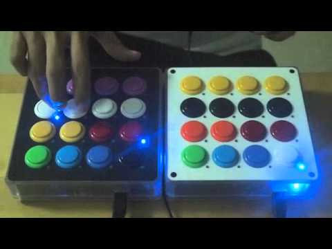 Midi Fighter Test Run! (Skrillex - Kyoto)
