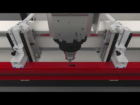 CALVET | MECAL MC 307 FALCON | CNC BEWERKINGSCENTRUM voor ALUMINIUM, PVC en STAAL profielen