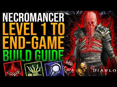 Diablo 4: NECROMANCER OP Level 1 to 100 Build - The Blood Corpse - BEST LEVELLING BUILD (NONE BONE)