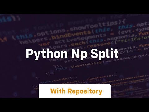 Python Np Split