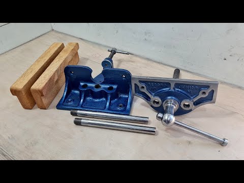 Dead locked and rusty vintage record mini vice restoration