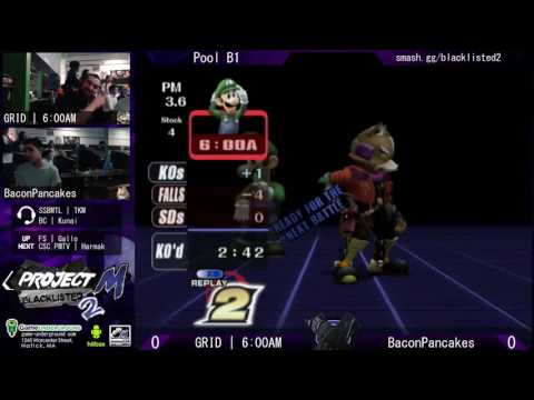 Blacklisted 2 Pools - GRID | 6:00AM (Luigi, Link) vs. BaconPancakes (Fox)