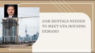 235K Rentals Needed to Meet GTA Housing Demand