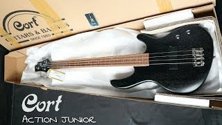 Video thumbnail for UNBOXING BASS Cort Action Junior - OPB (Open Pore Black) by PURR STORE INDONESIA