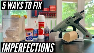5 Ways To Fill Knots And Imperfections // WOODWORKING TIPS