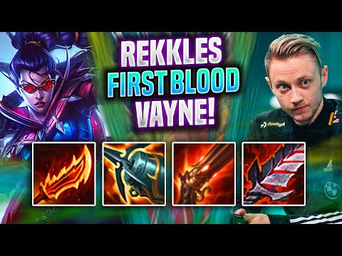 REKKLES GETS FIRST BLOOD WITH VAYNE! - KC Rekkles Plays Vayne ADC vs Kai'sa! | Preseason 2022