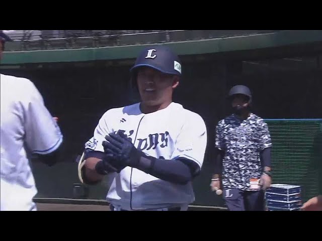 【ファーム】ライオンズのルーキー・蛭間拓哉が公式戦初ホームランを放つ!!  2023年5月4日 埼玉西武ライオンズ 対 北海道日本ハムファイターズ