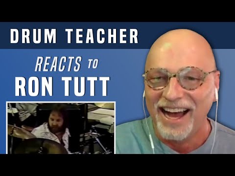 Drum Teacher Reacts to Ron Tutt - Drum Solo