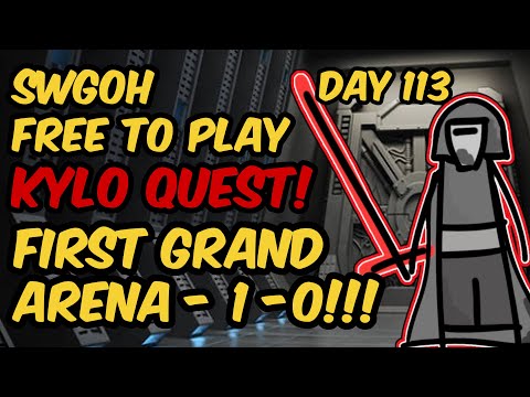 Day 113 FTP - First Grand Arena!  NOOCH WINS NOOCH WINS!!!  SWGOH