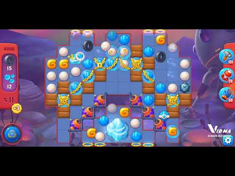 Fishdom. 4666 hard level no boosters and diamonds