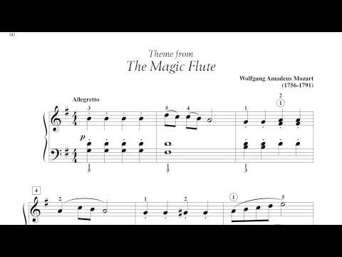 Theme from The Magic Flute - Mozart (page 60, Adult Piano Adventures Classics Book 1)