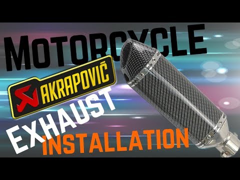 #94 🚲 Akrapovic Exhaust Installation on KTM Duke (Cheap Fake Akrapovic Chinese)