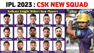 IPL 2023 Kolkata Knight Riders Squad | KKR All Retain & Realeased Players List | KKR New Player List