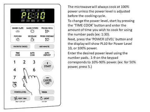 YouTube video about: How to change microwave power level?