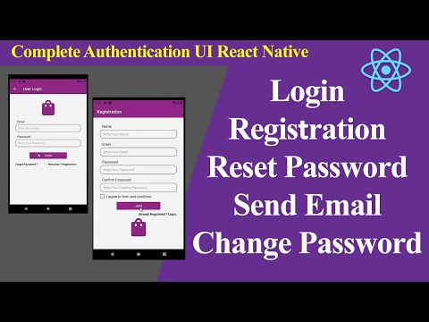 Complete Authentication UI using React Native Hindi