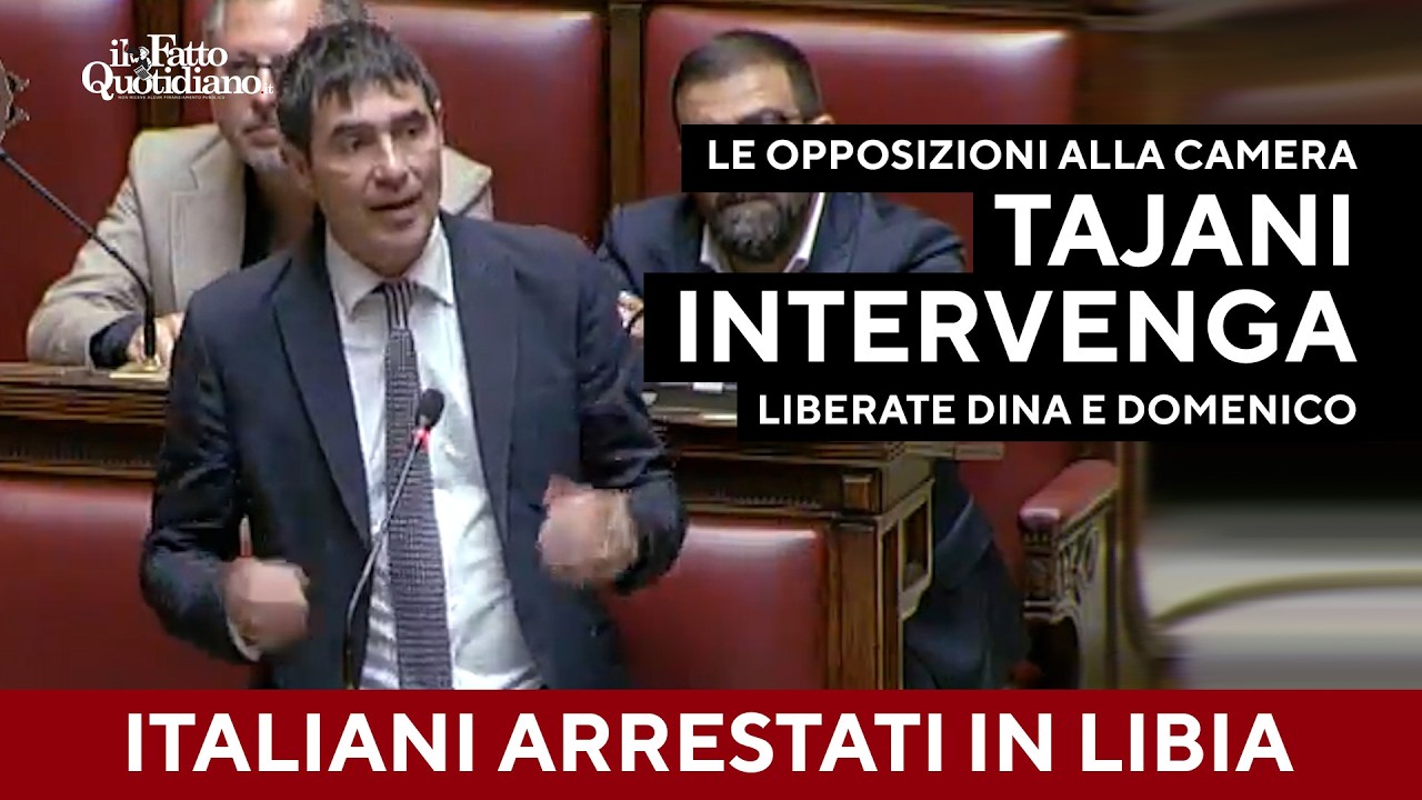 "Due italiani detenuti a Bengasi, l'attacco a Tajani: 'Il Governo usi il suo peso con Haftar'"
