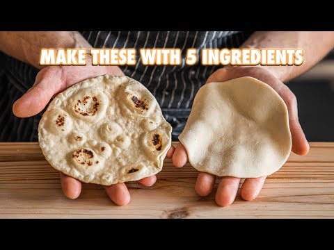 5 Ingredient Homemade Flour Tortillas