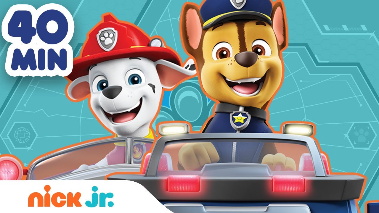 Patrulha Canina | 40 MINUTOS de resgates emocionantes! | Nick Jr. em Português