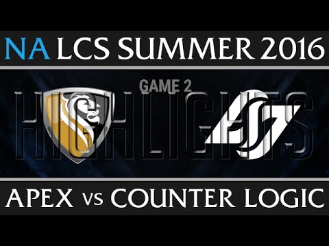 Apex vs CLG Game 2 Highlights - NA LCS Week 1 Summer 2016 - APX vs CLG G2