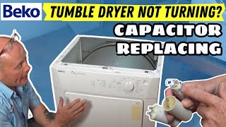 Beko tumble dryer not turning – how to replace a capacitor?