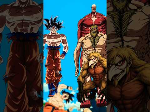Goku Vs All Titans #attackontitan #dragonball #goku #animeedit