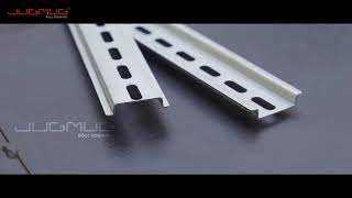 Din Rail Rollforming Machine with Rotary punching.